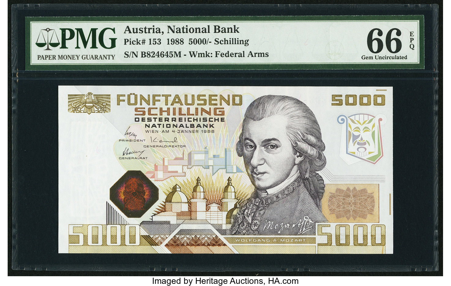 image for: Austria  5,000 schilling (B258a)
