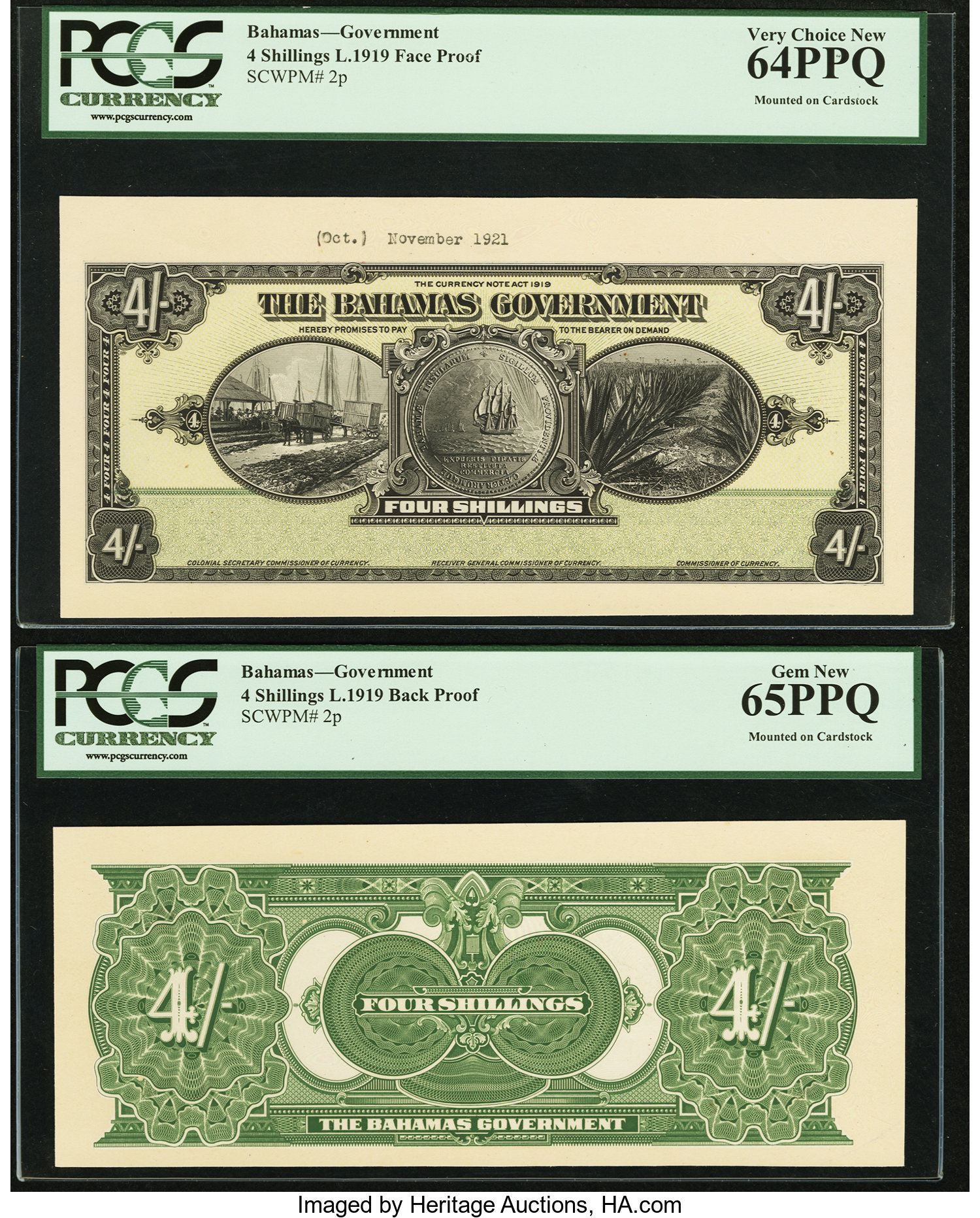 image for: Bahamas  4 shillings(B102b)
