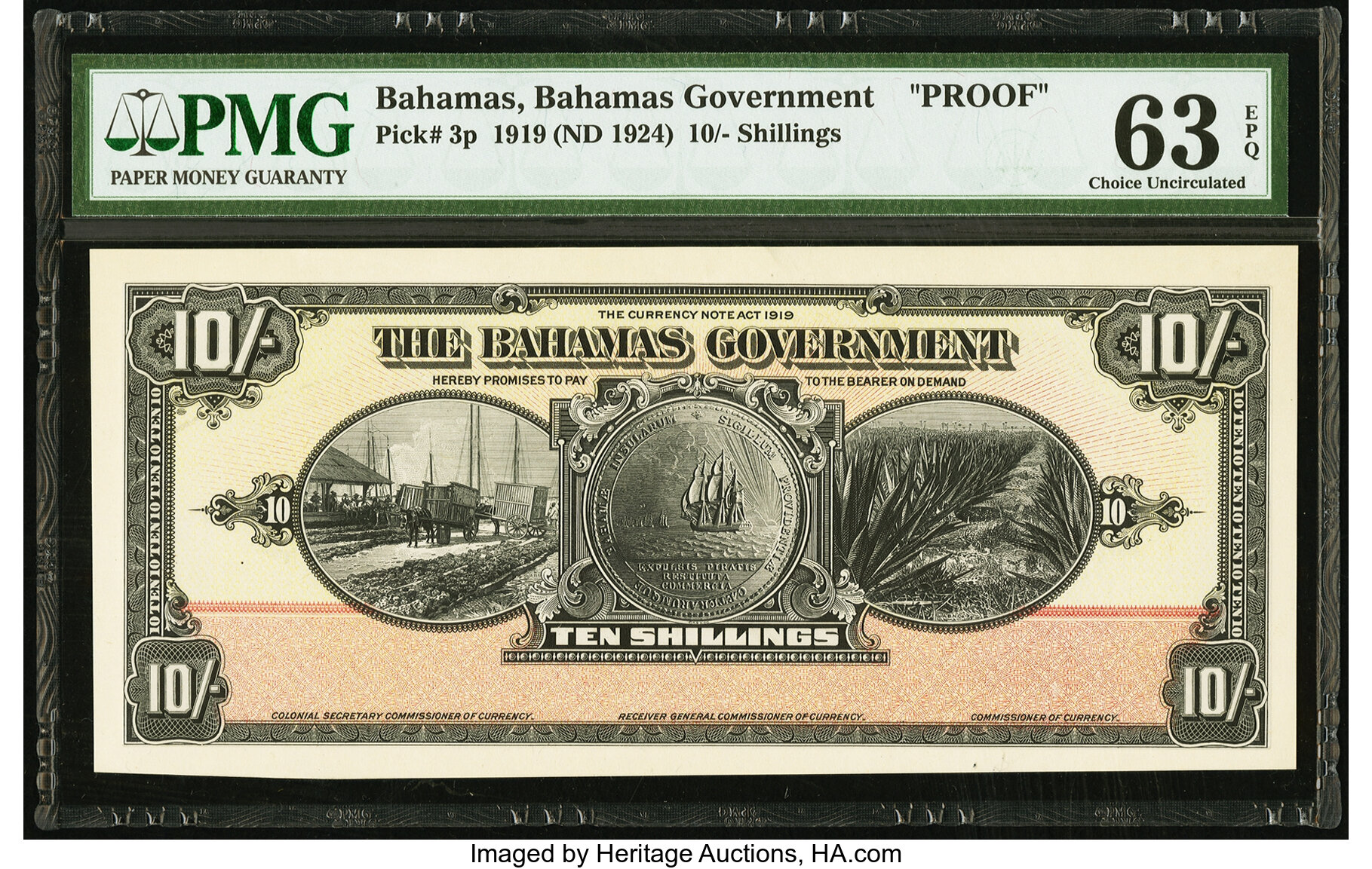 image for: Bahamas  10 shillings(B103ap)