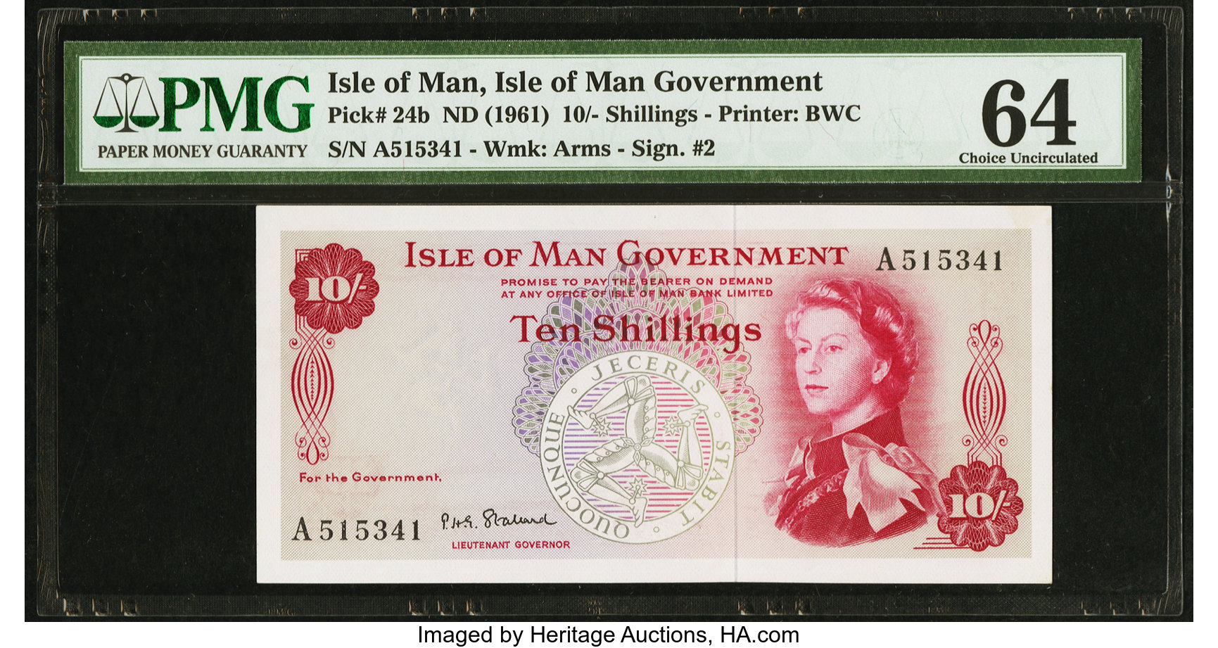 image for: Isle of Man  10 shillings (B101a)