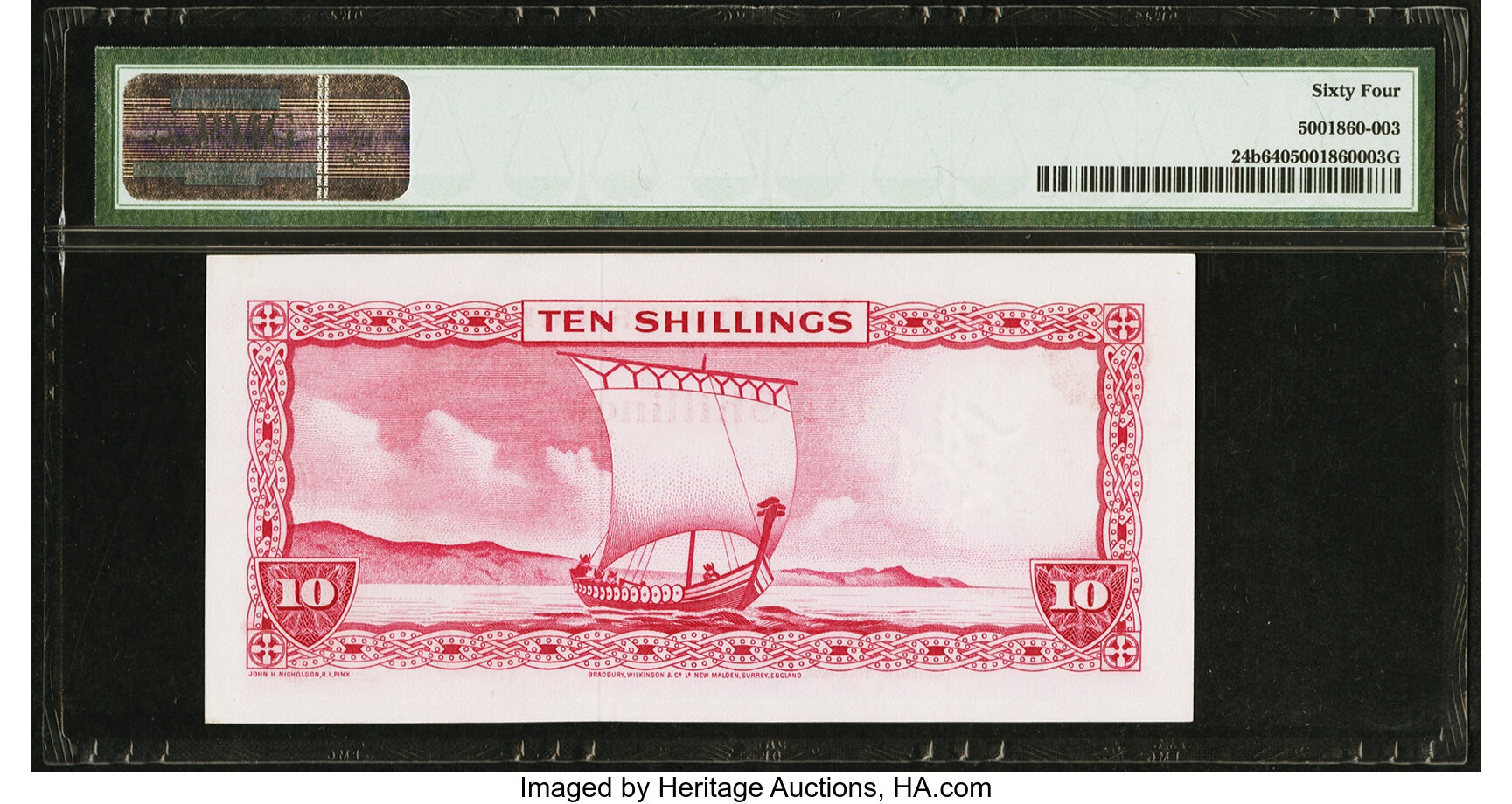 image for: Isle of Man  10 shillings (B101a)