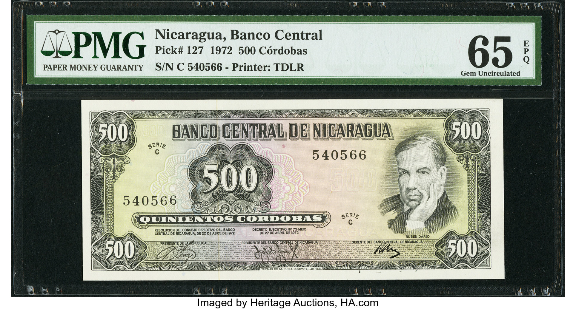 image for: Nicaragua  500 c?rdobas(B421a)