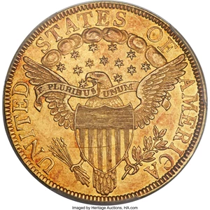 image for: 1799 $10 Small Obverse Stars, BD-8, R.5, AU58 PCGS....