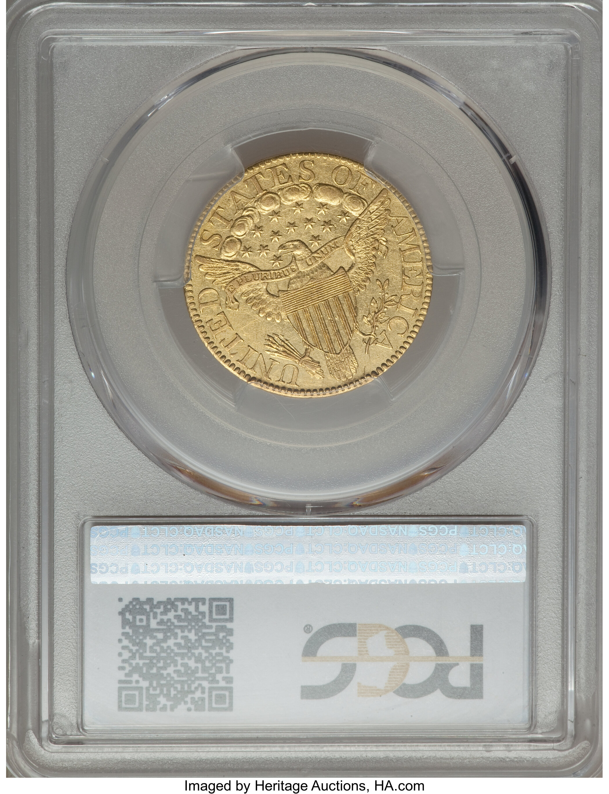 image for: 1807 $5 Bust Right, BD-1, High R.4, AU53 PCGS....