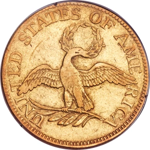 image for: 1795 $5 Small Eagle, BD-4, R.5, VF30 PCGS....