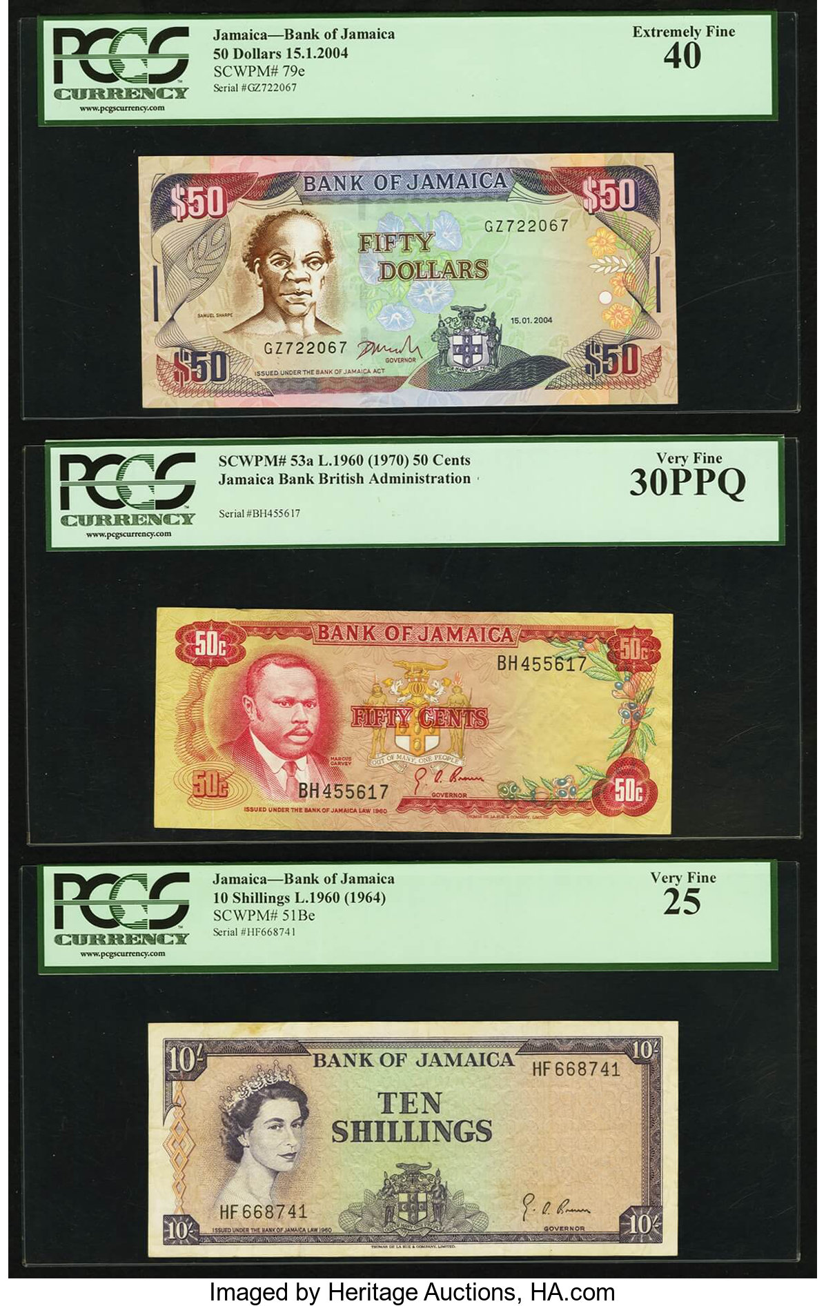 image for: Jamaica  5 shillings (B204a)