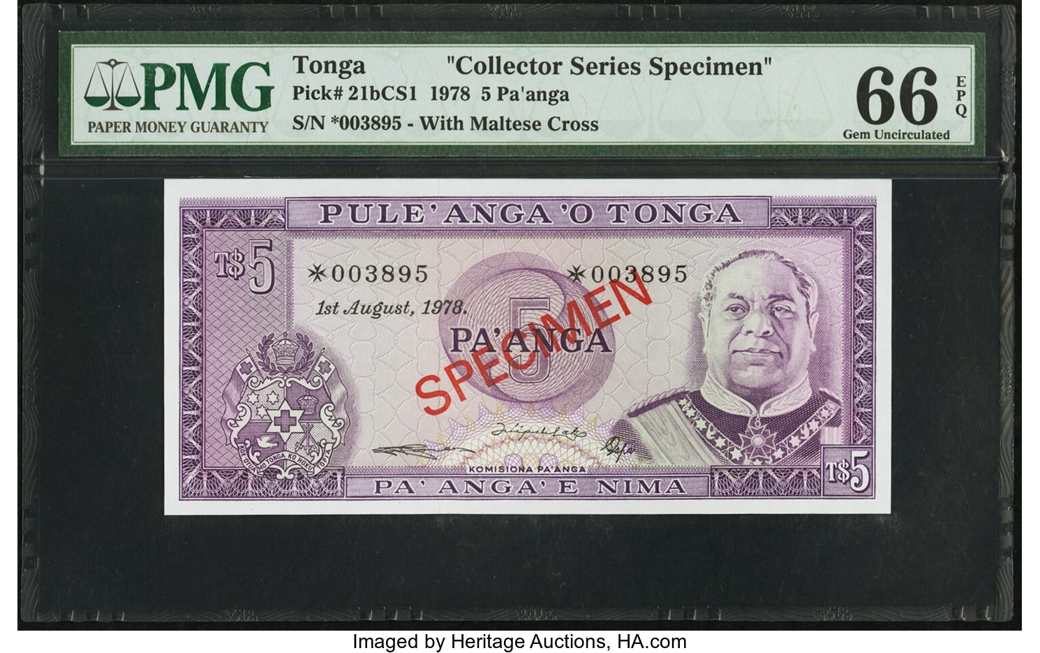 image for: Tonga  5 pa?anga(B121c)