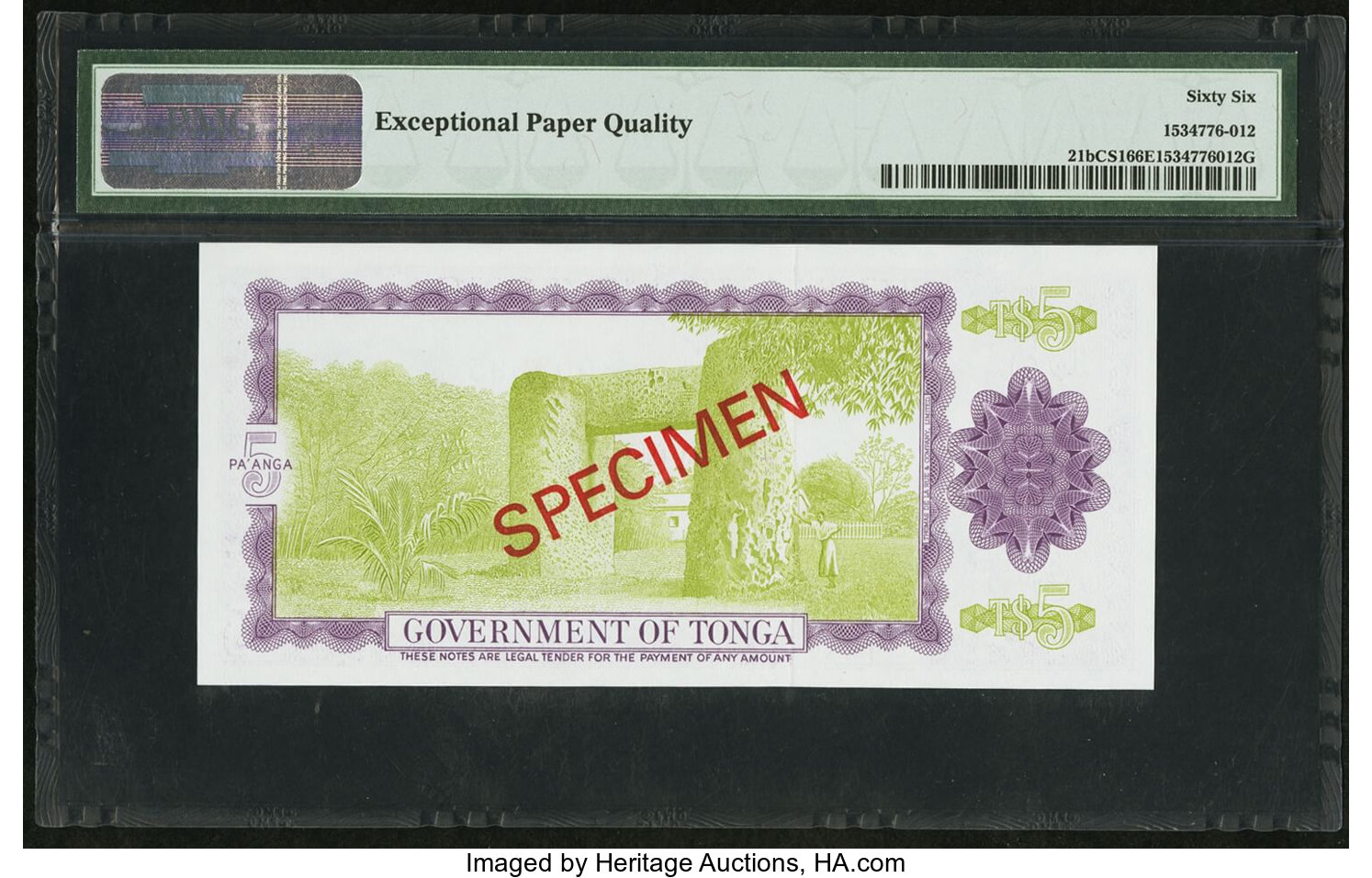 image for: Tonga  5 pa?anga(B121j)