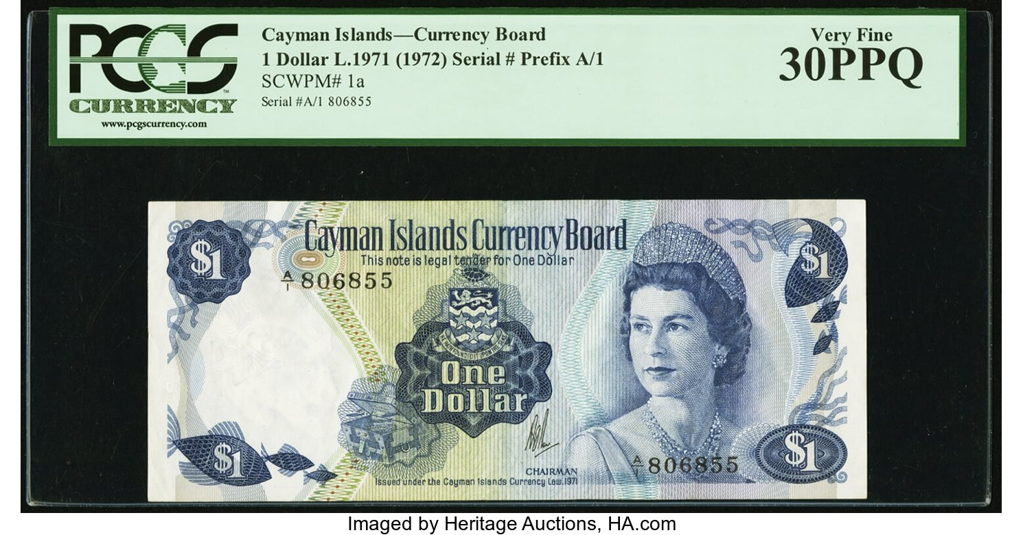image for: Cayman Islands  1 dollar (B101a)
