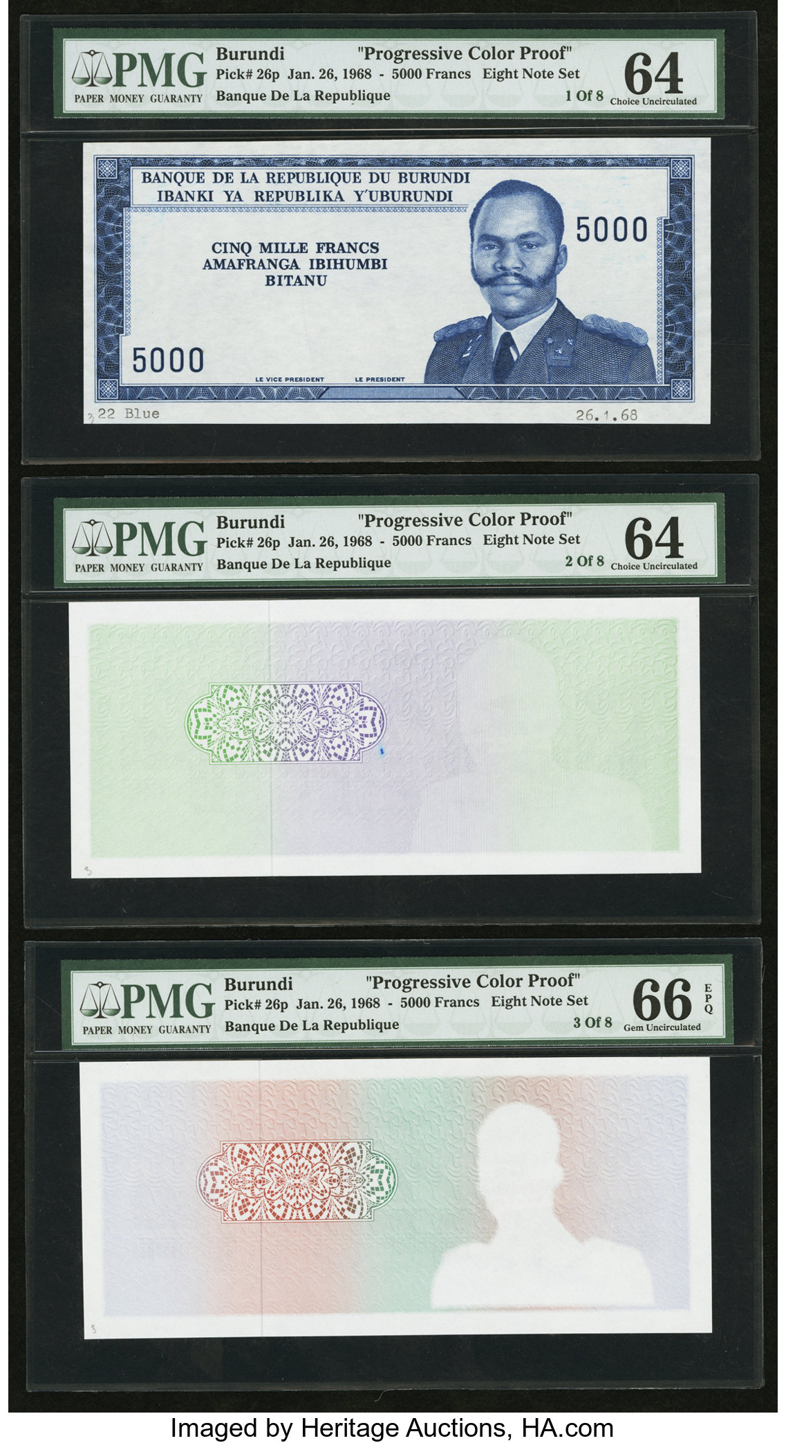 image for: Burundi  5,000 francs (B213as)