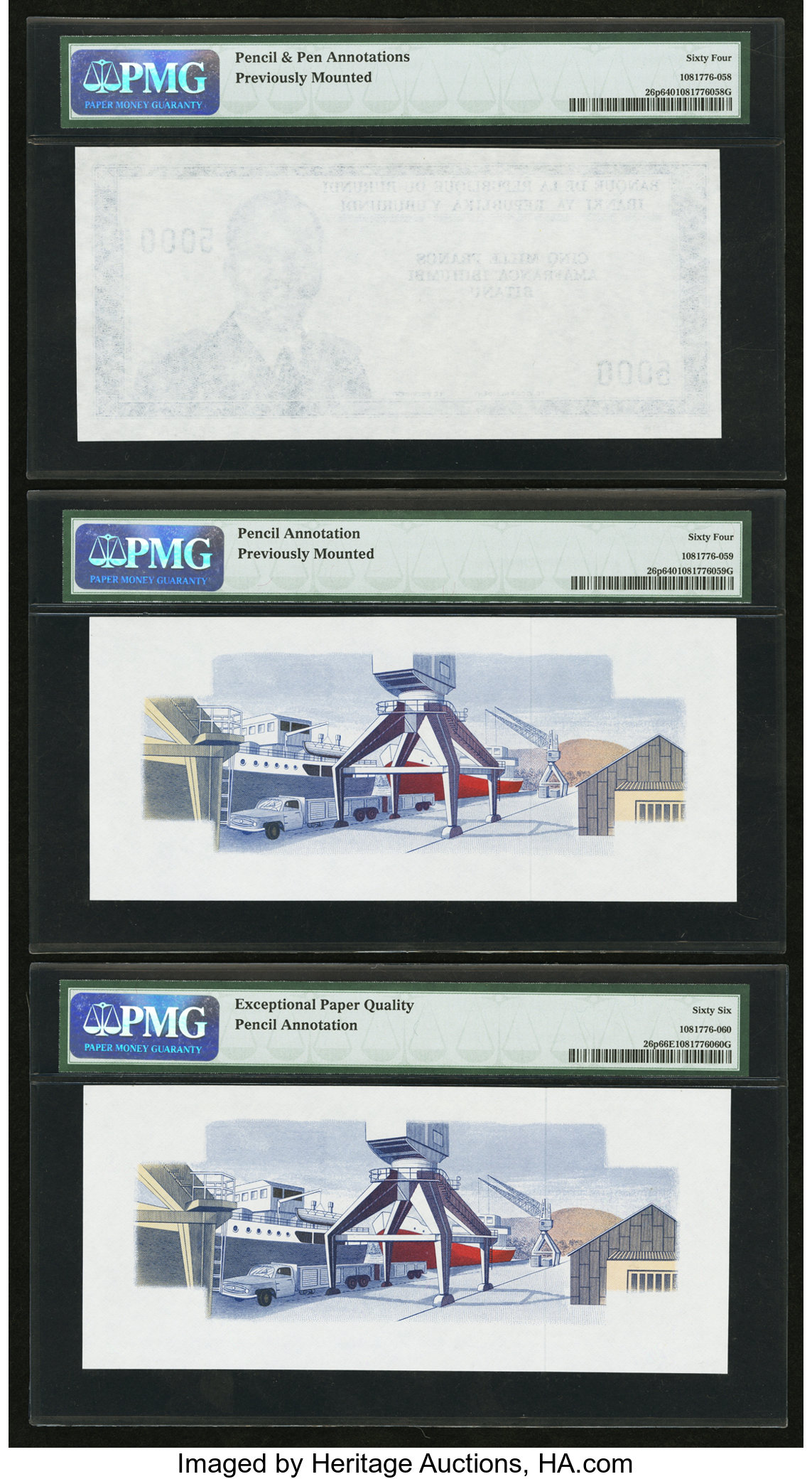 image for: Burundi  5,000 francs (B213a)