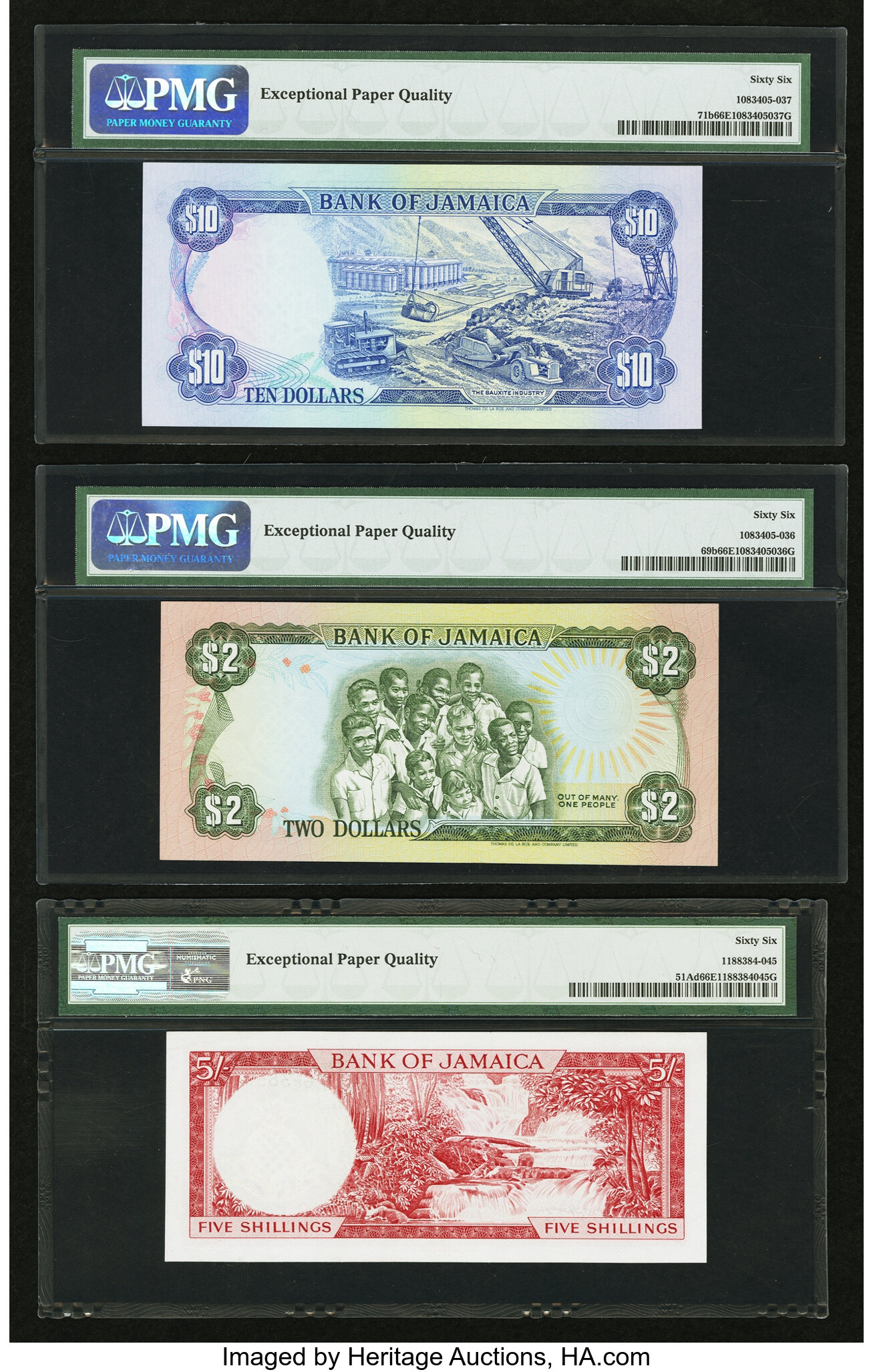 image for: Jamaica  5 shillings (B204bs1)