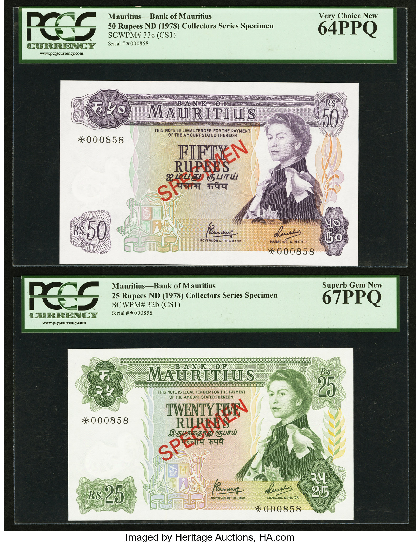 image for: Mauritius  5 rupees (B401a)