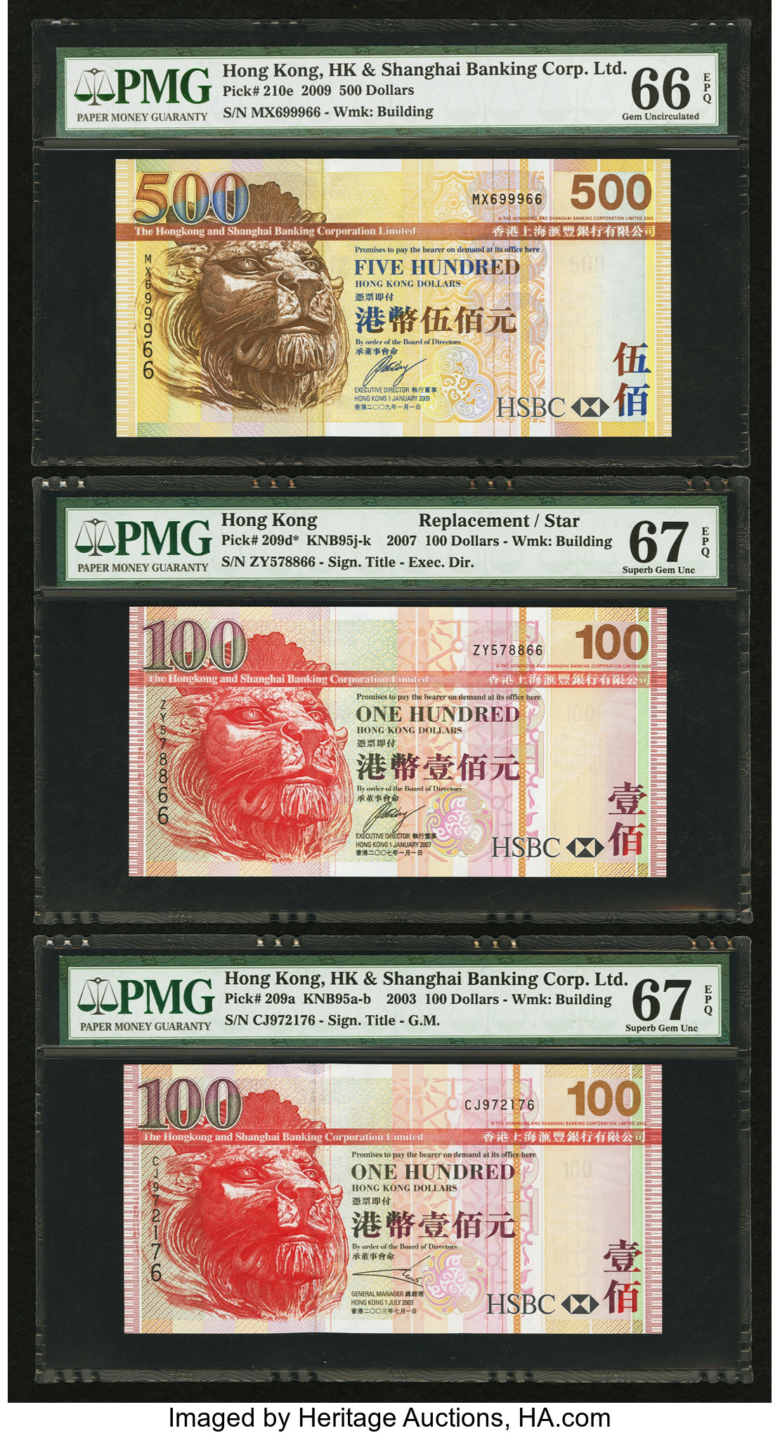 image for: Hong Kong  500 dollars (B689c)