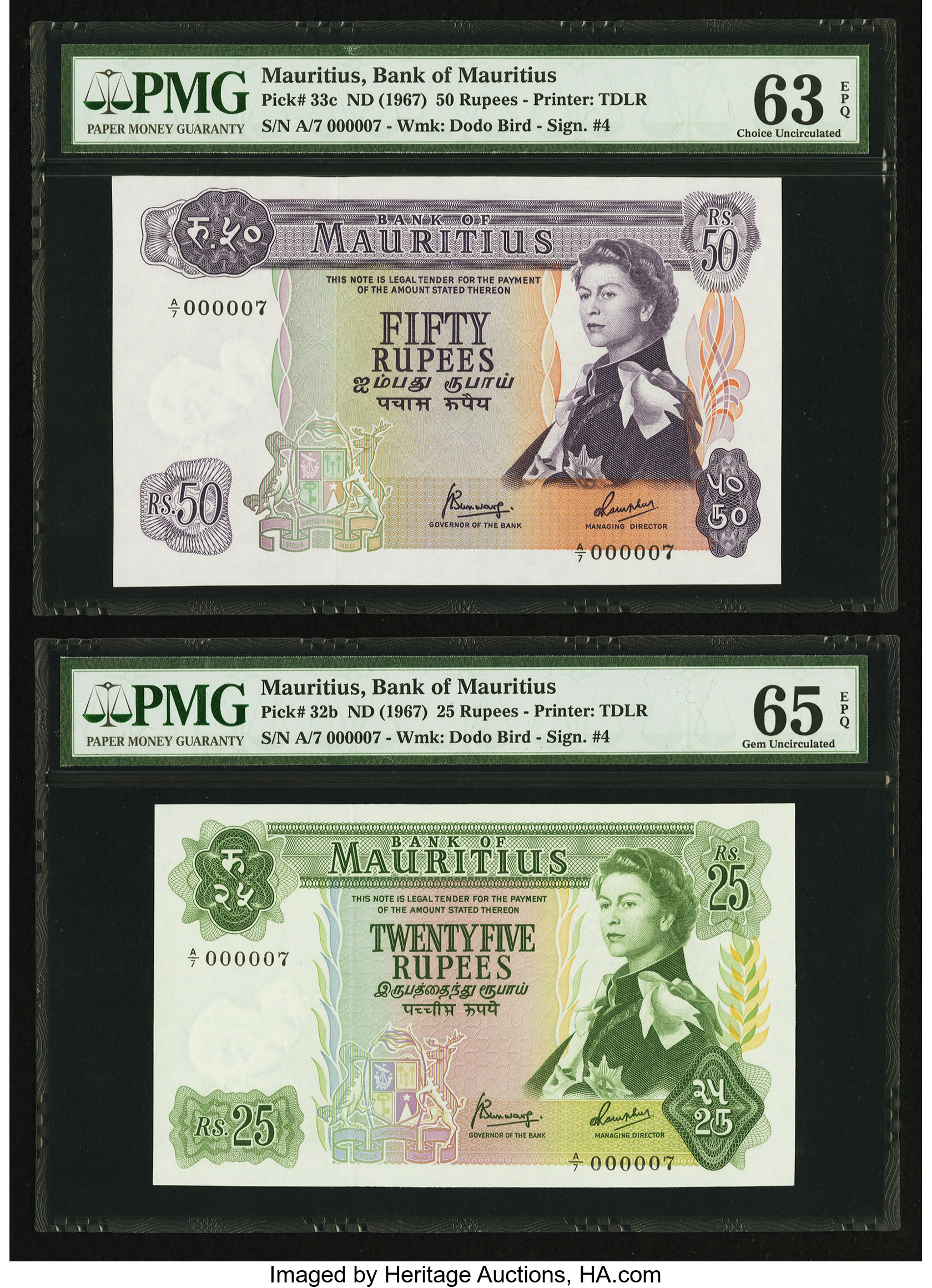 image for: Mauritius  10 rupees (B402c)