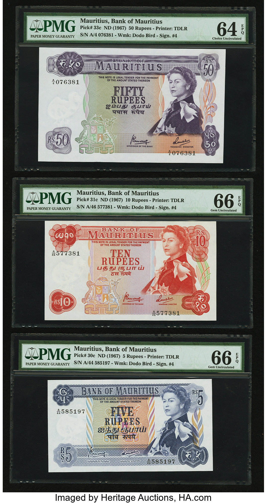 image for: Mauritius  10 rupees (B402c)