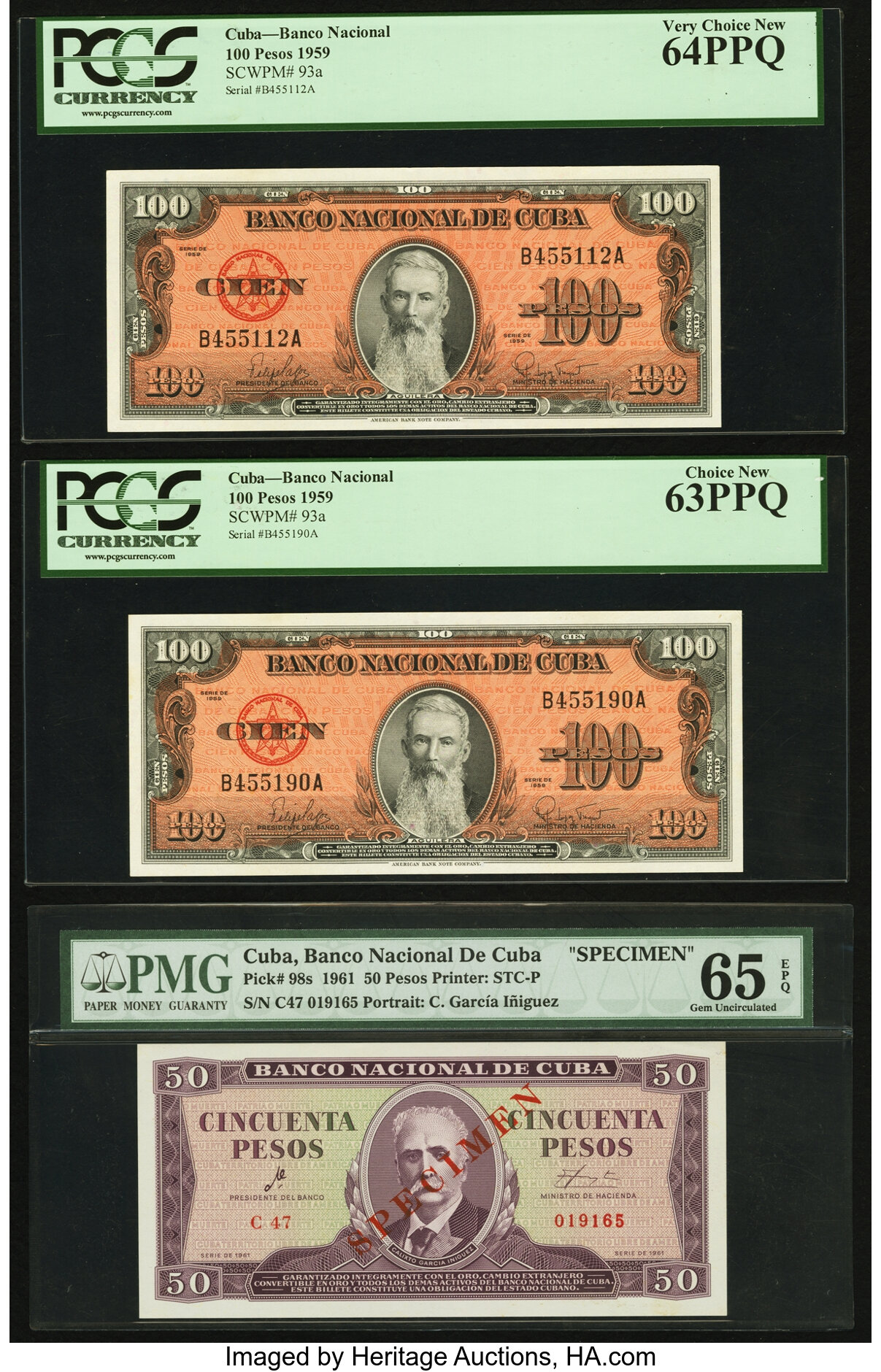 image for: Cuba  100 pesos (B822a)