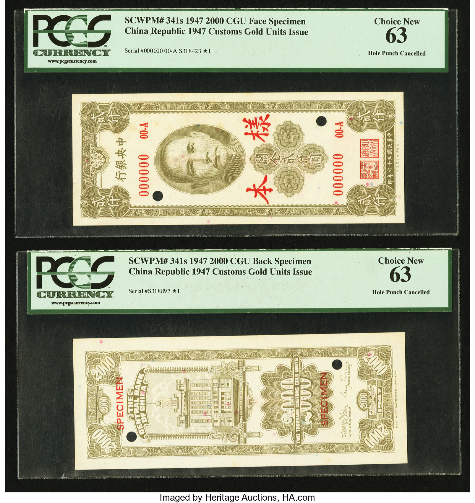 image for: China National Banks  5,000 customs gold units(B3208ap)