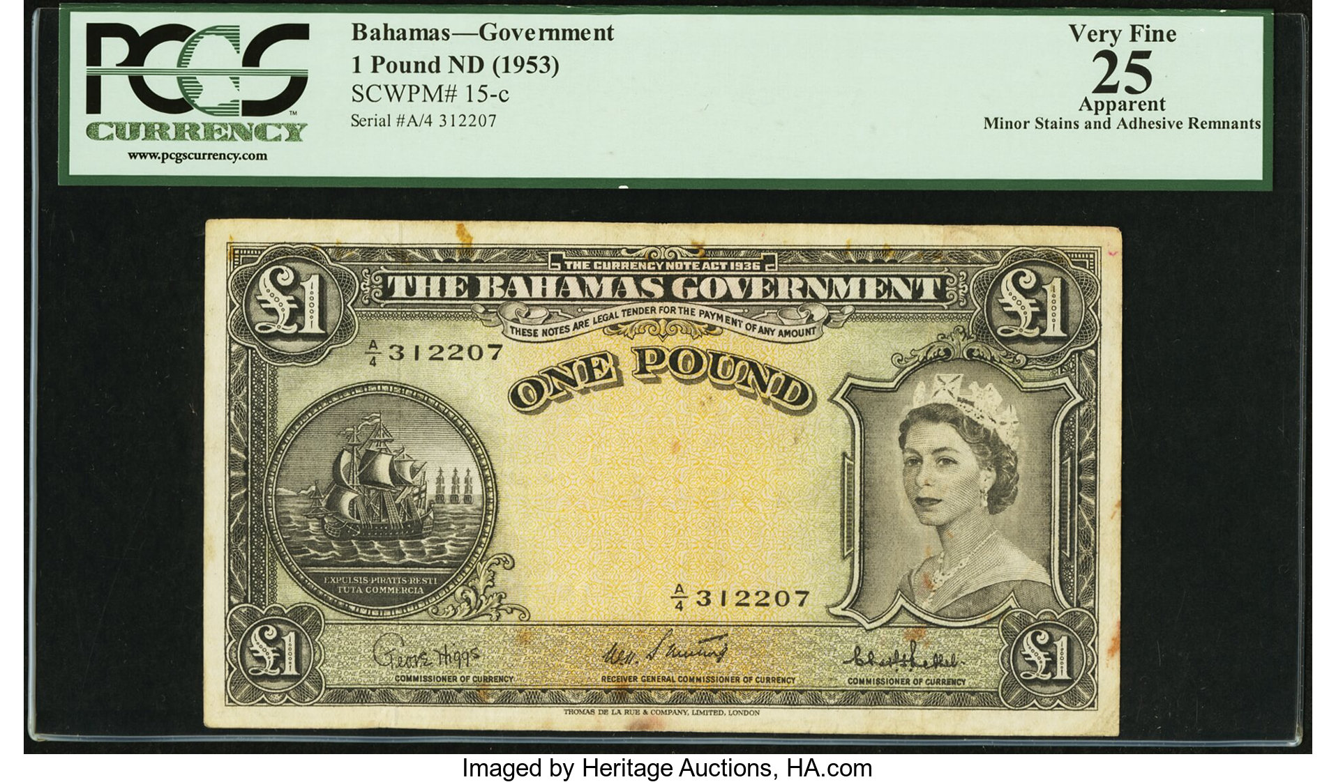 image for: Bahamas  1 pound(B114ds)