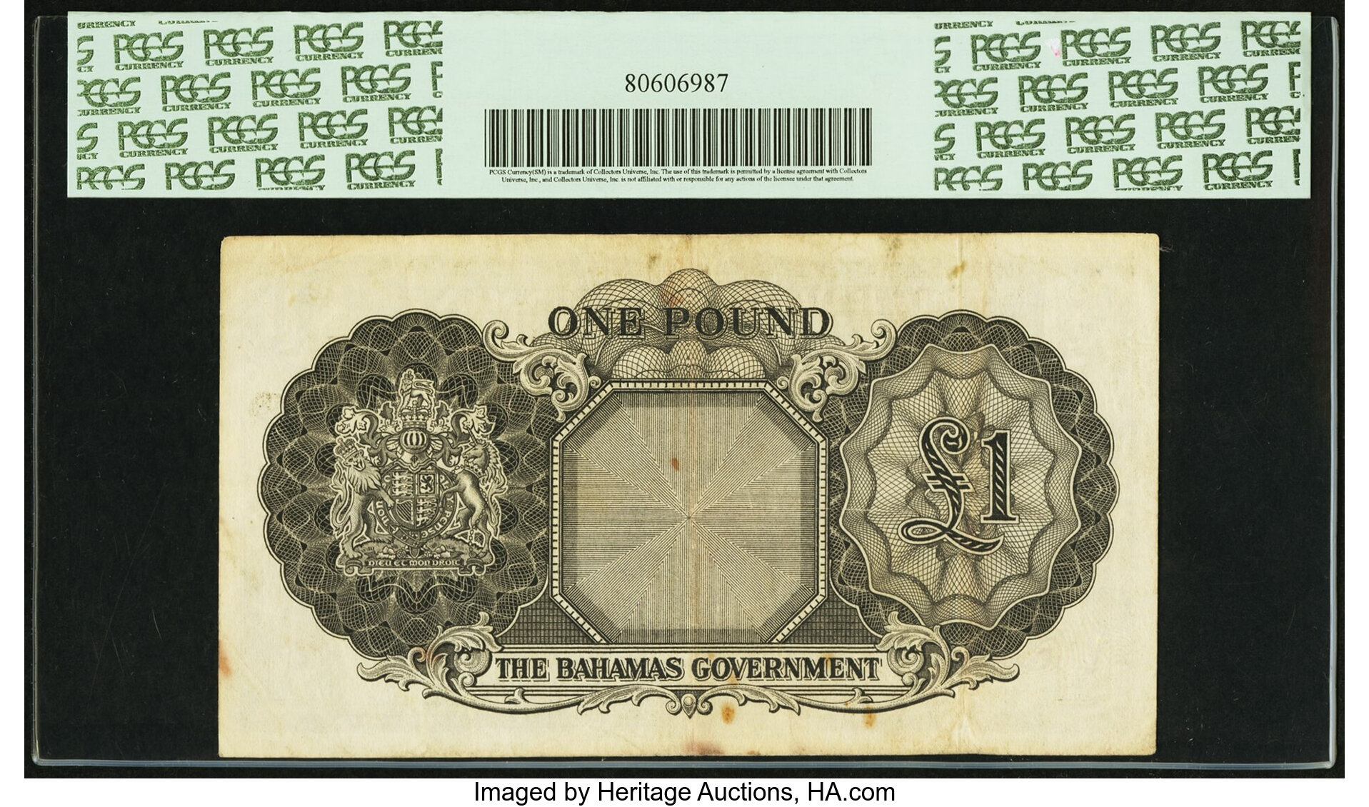 image for: Bahamas  1 pound(B114c)