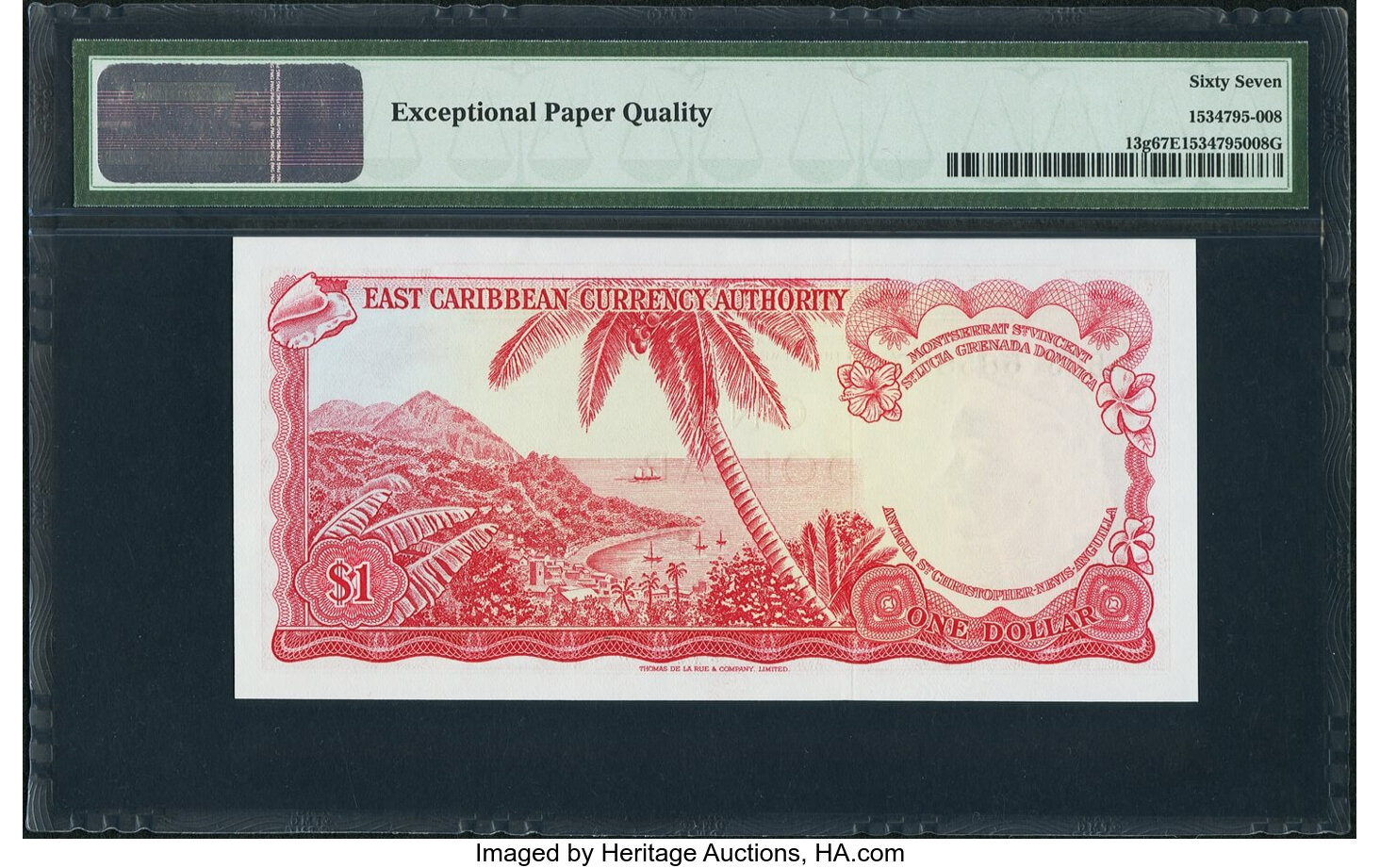 image for: East Caribbean States  1 dollar (B101a2s)
