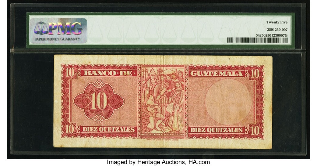 image for: Guatemala  10 quetzales (B536b)