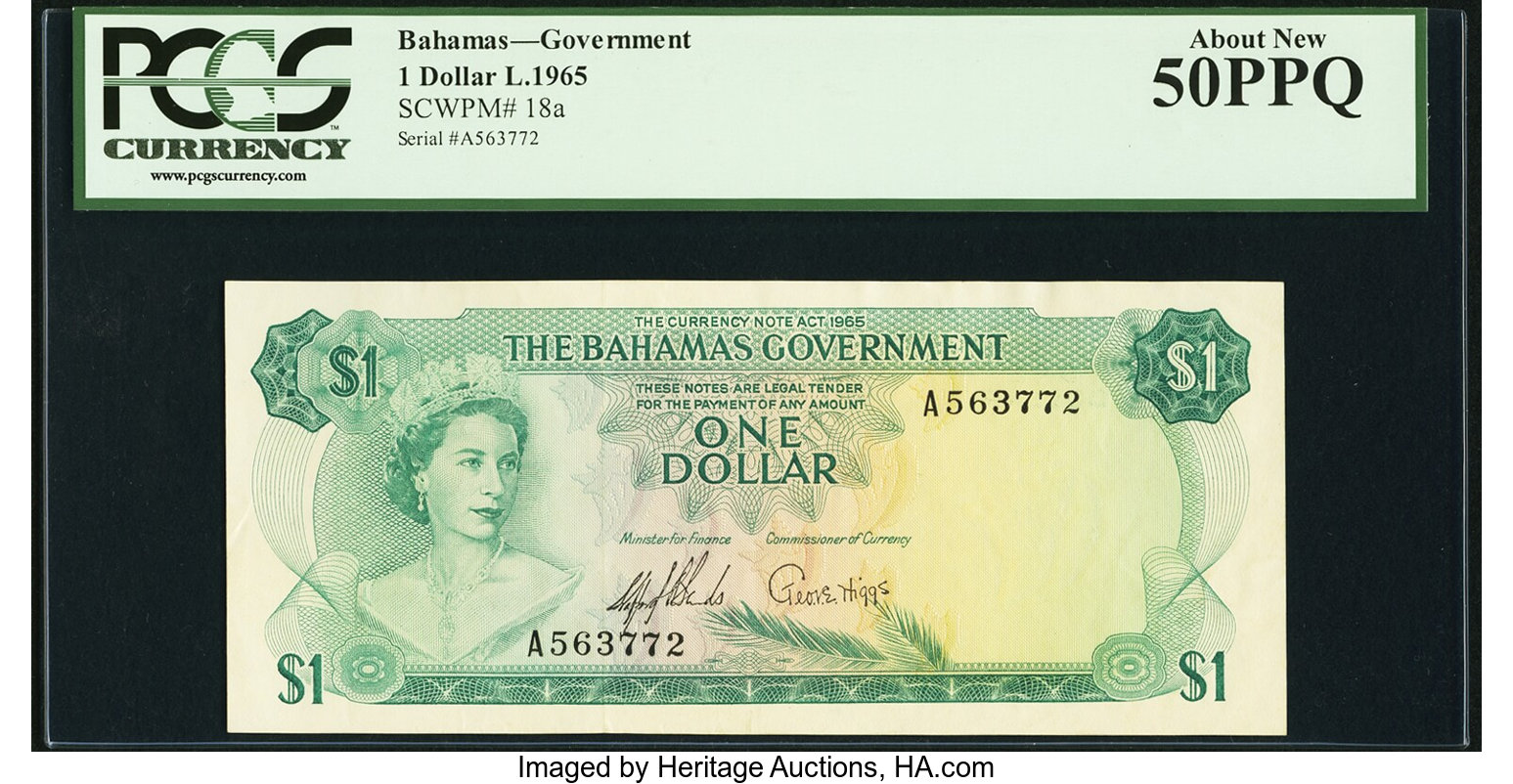 image for: Bahamas  1 dollar (B117a)
