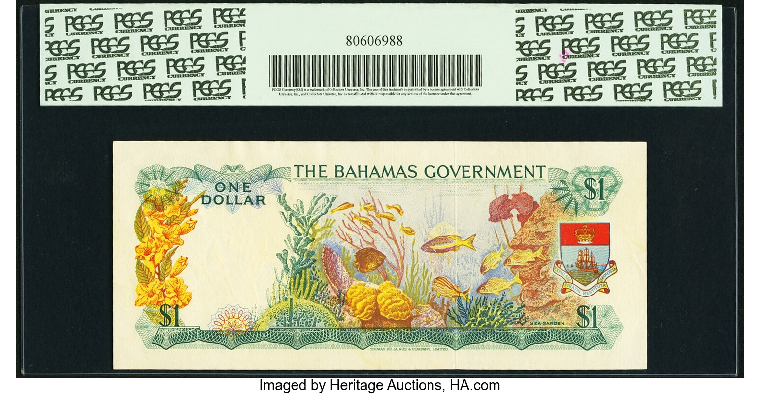 image for: Bahamas  1 dollar (B117as1)