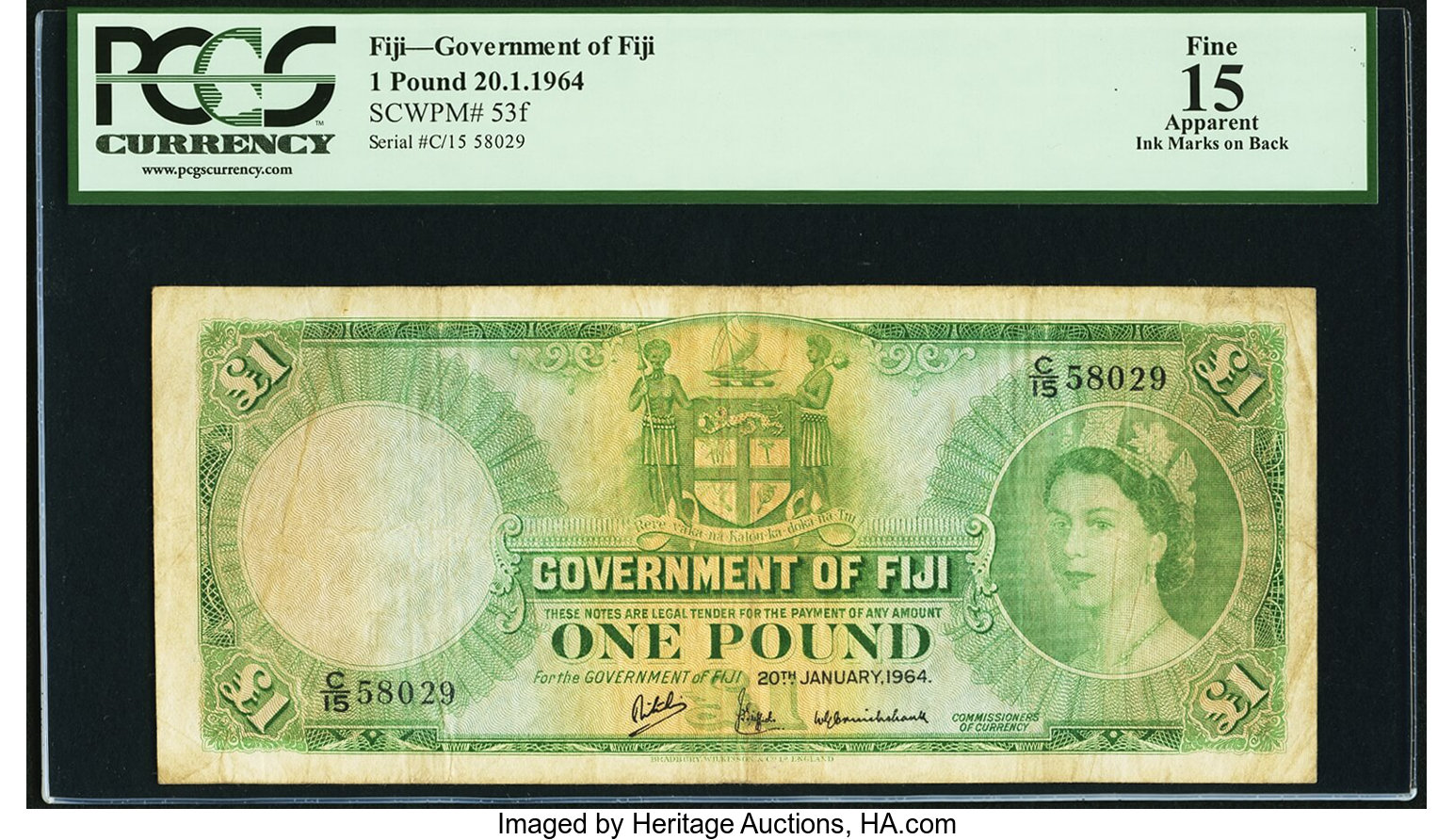 image for: Fiji  1 pound (B330d)