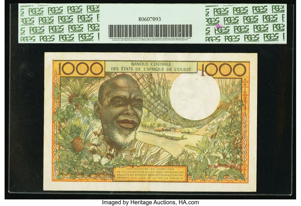 image for: West African States  1,000 francs (B108Al)