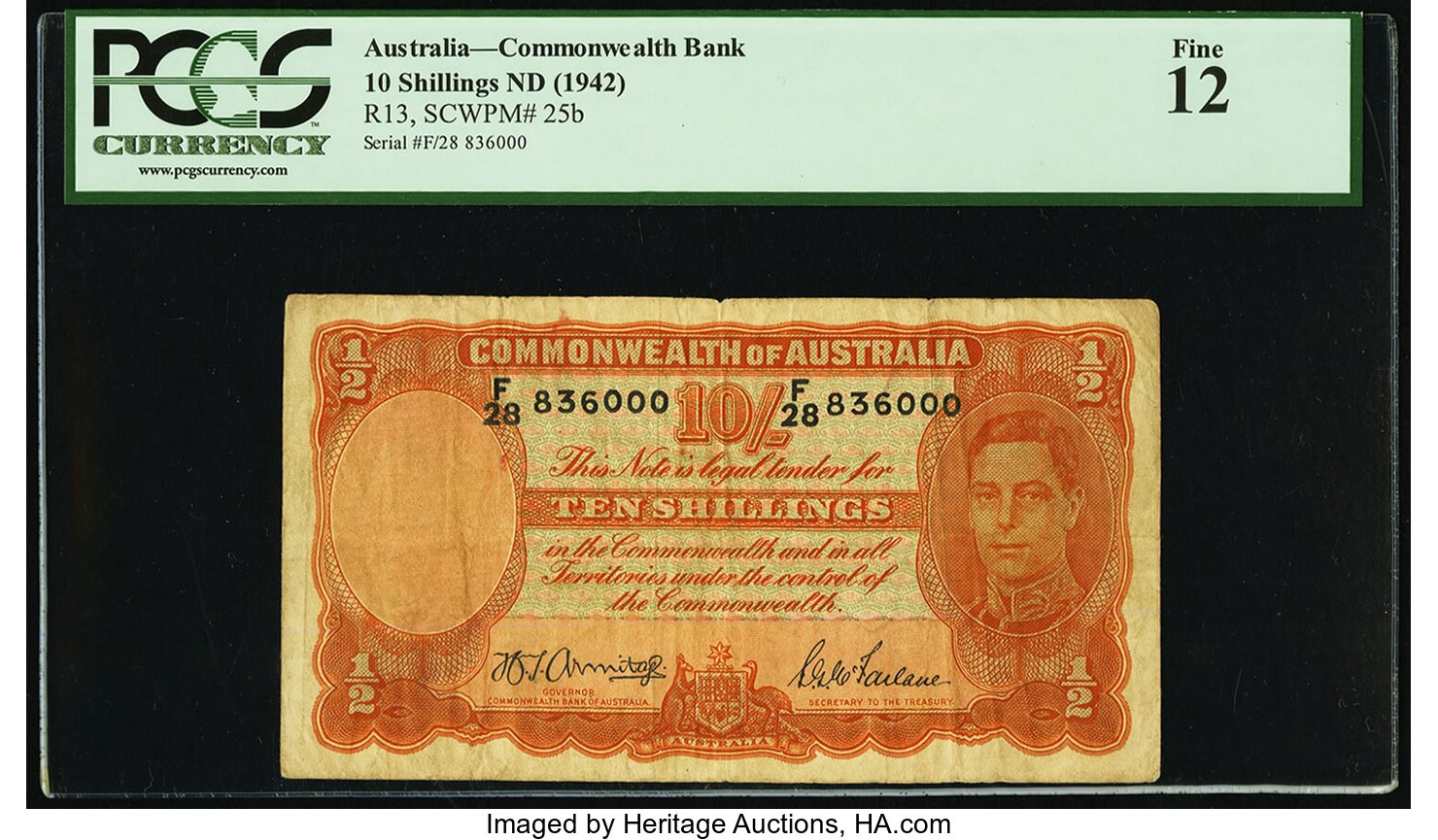 image for: Australia  10 shillings(B131cs)