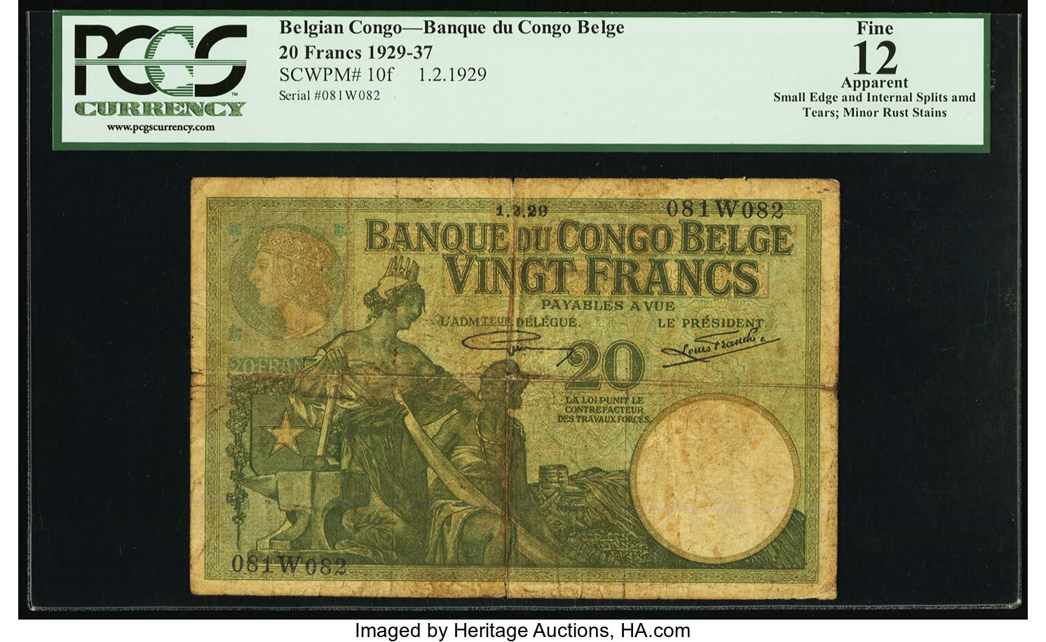  PAYABLES A VUE A ELISABETHVILLE ovpt; 10 9 12 Sig 1: Aldenhoven/Lepreux 