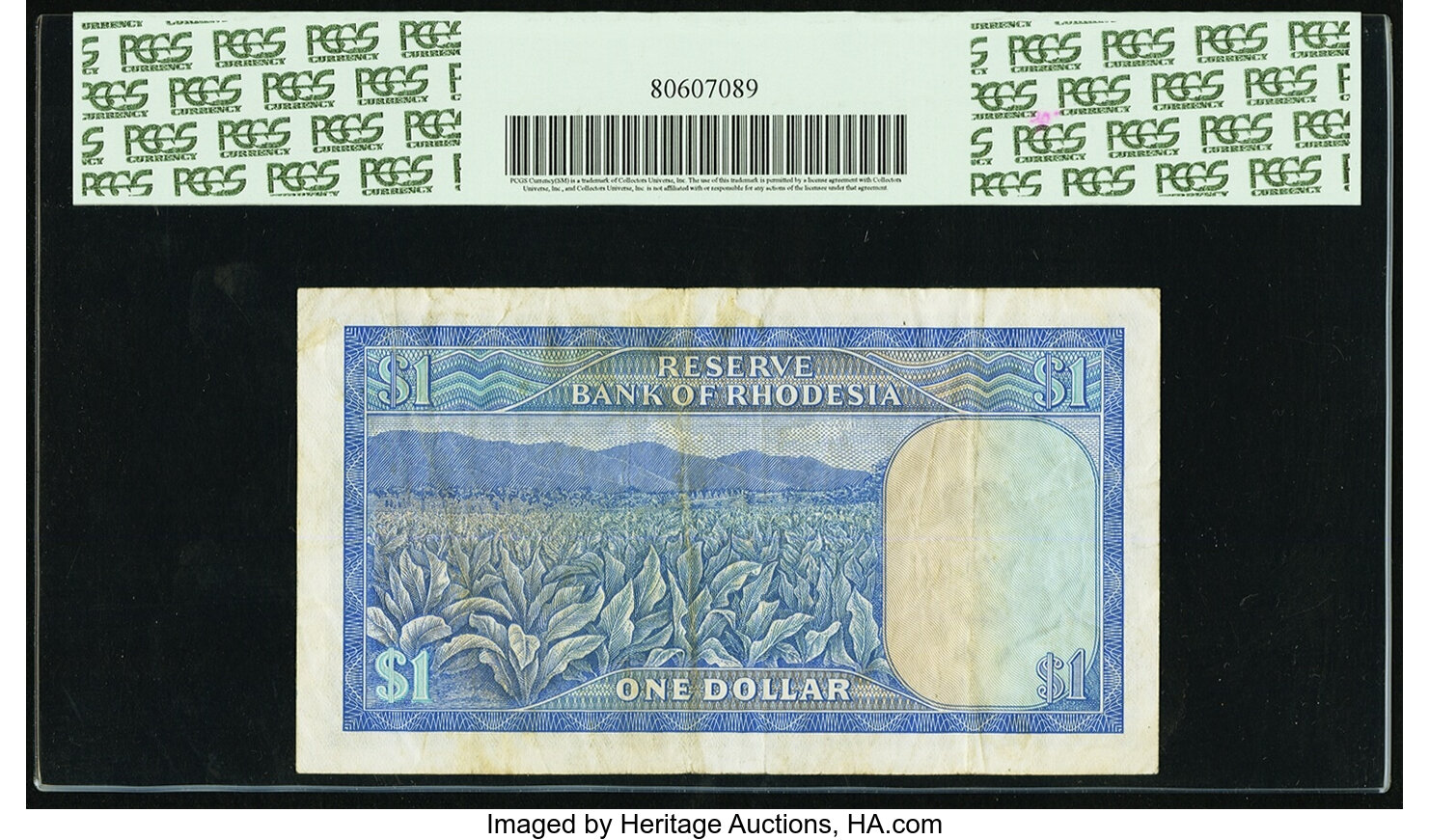 image for: Rhodesia  1 dollar(B107d)
