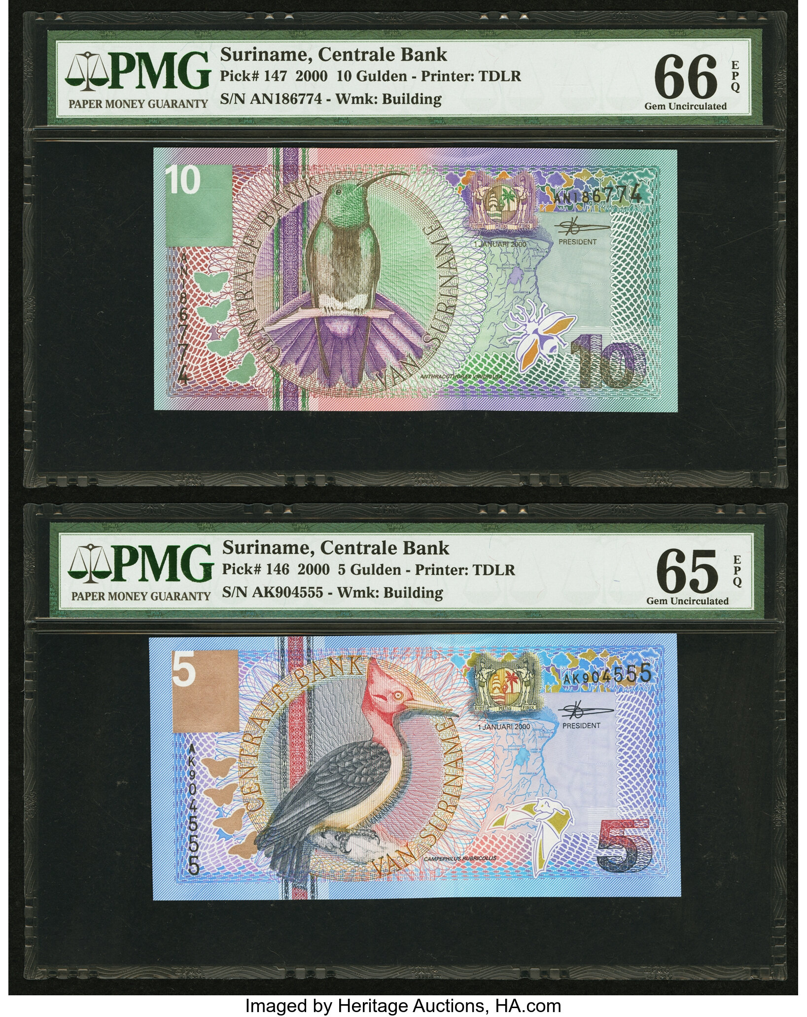 image for: Suriname  5,000 gulden (guilders)(B537a)