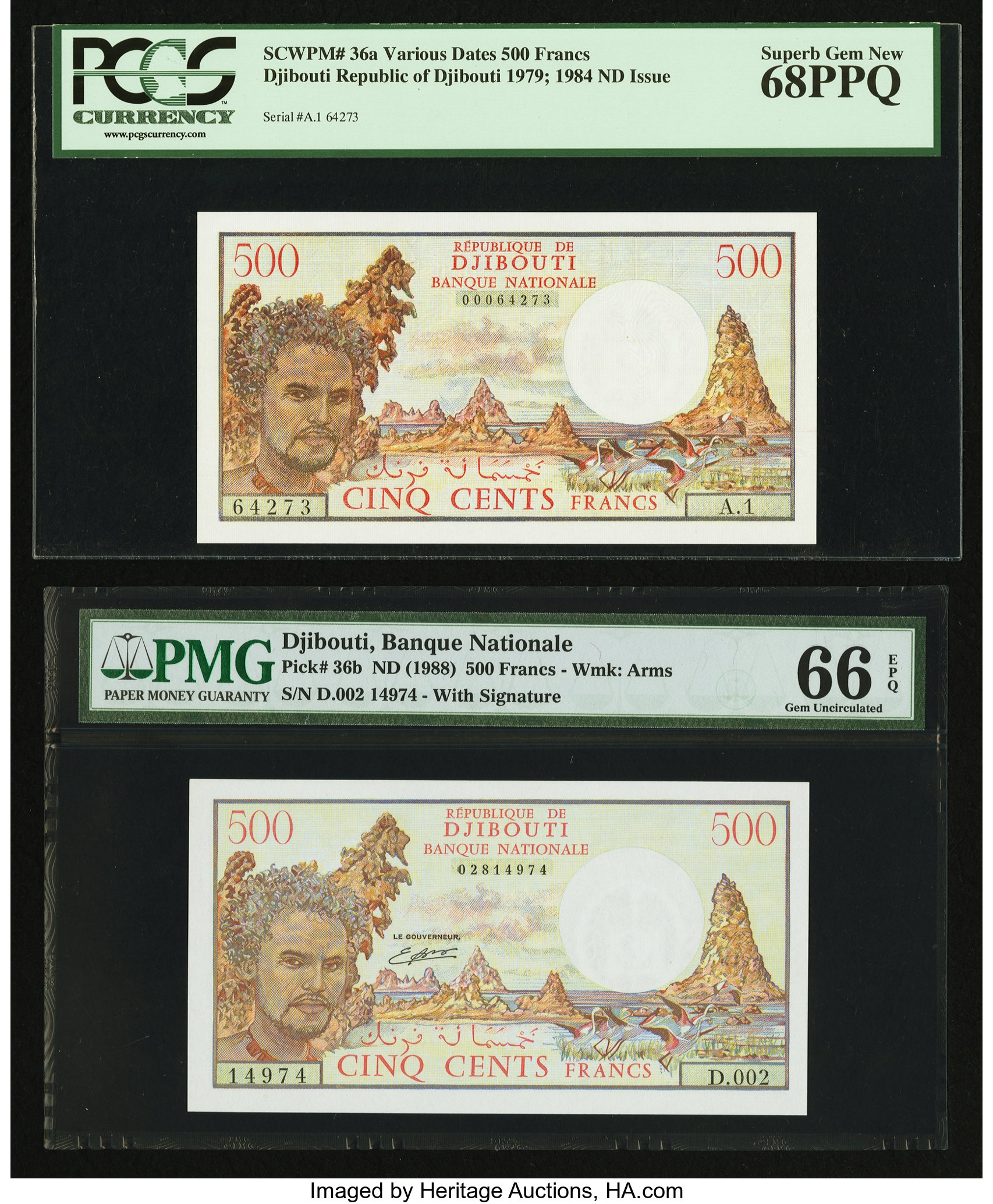 image for: Djibouti  500 francs (B101b)
