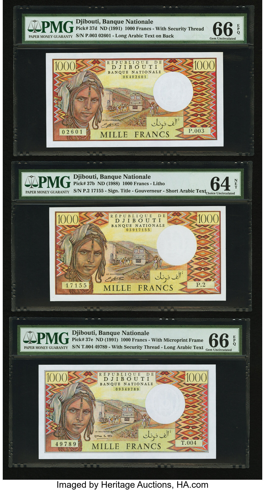 image for: Djibouti  1,000 francs (B102f)