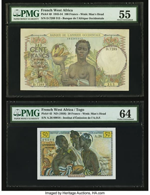 image for: French West Africa 5 francs(B108g)