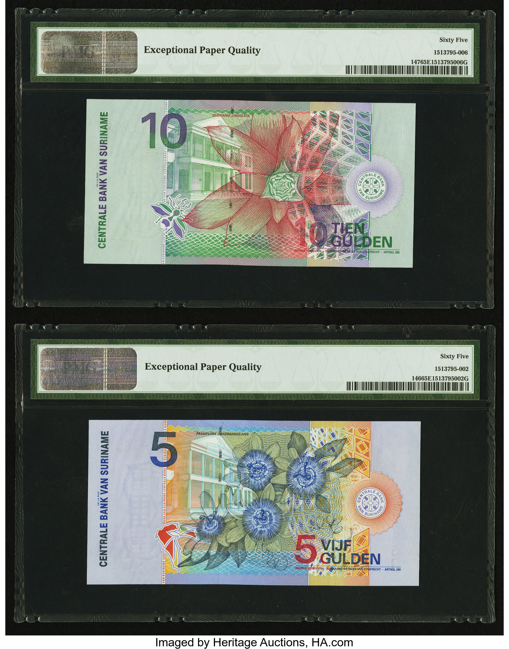 image for: Suriname  500 gulden (guilders)(B535a)