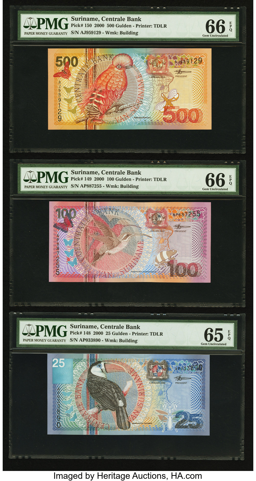 image for: Suriname  100 gulden (guilders)(B534az)