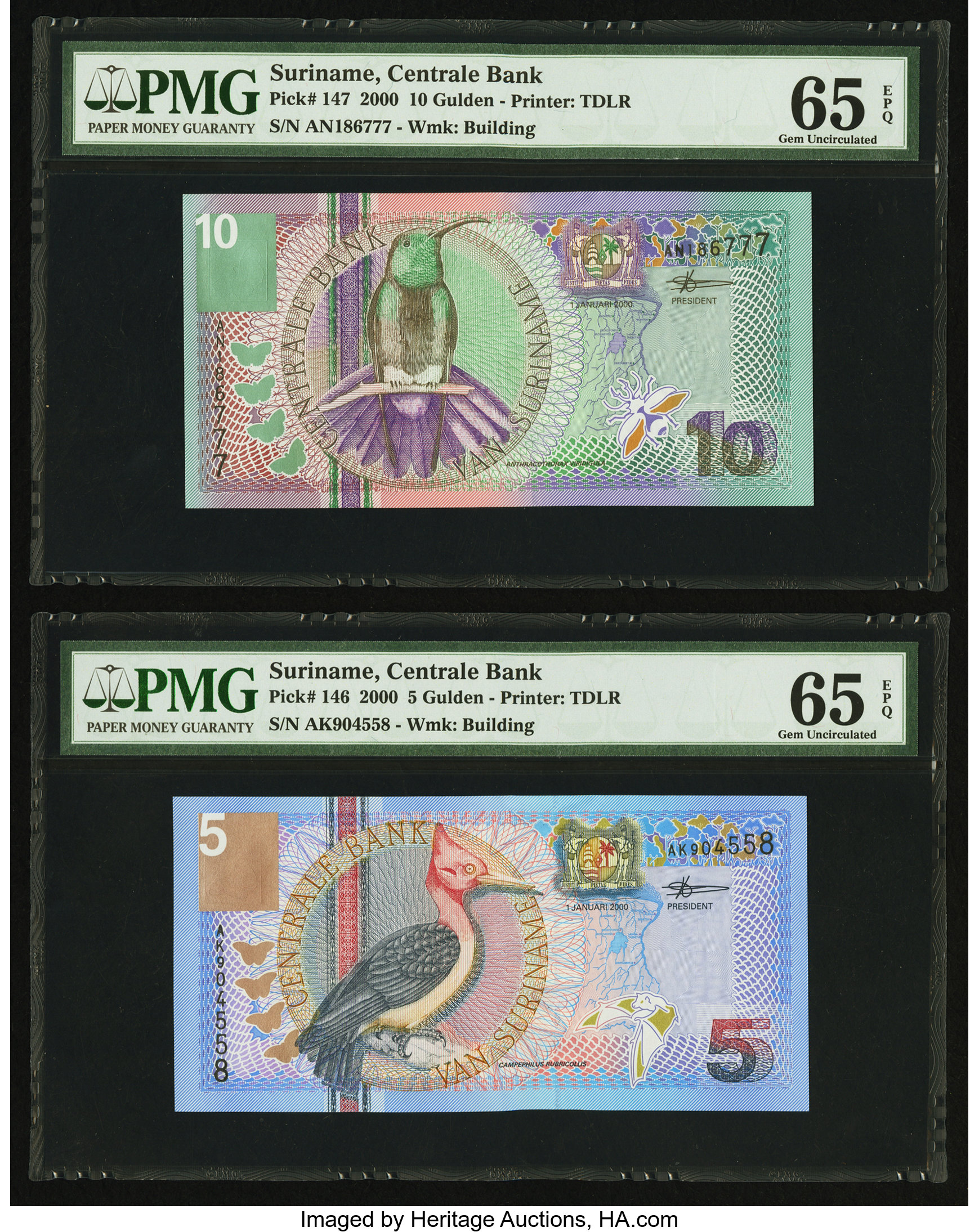 image for: Suriname  100 gulden (guilders)(B534a)