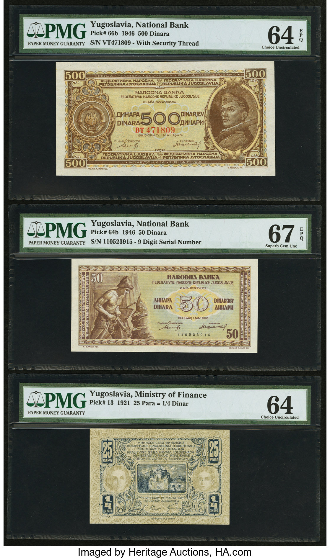 image for: Yugoslavia  50 dinara (dinars) (B301b)