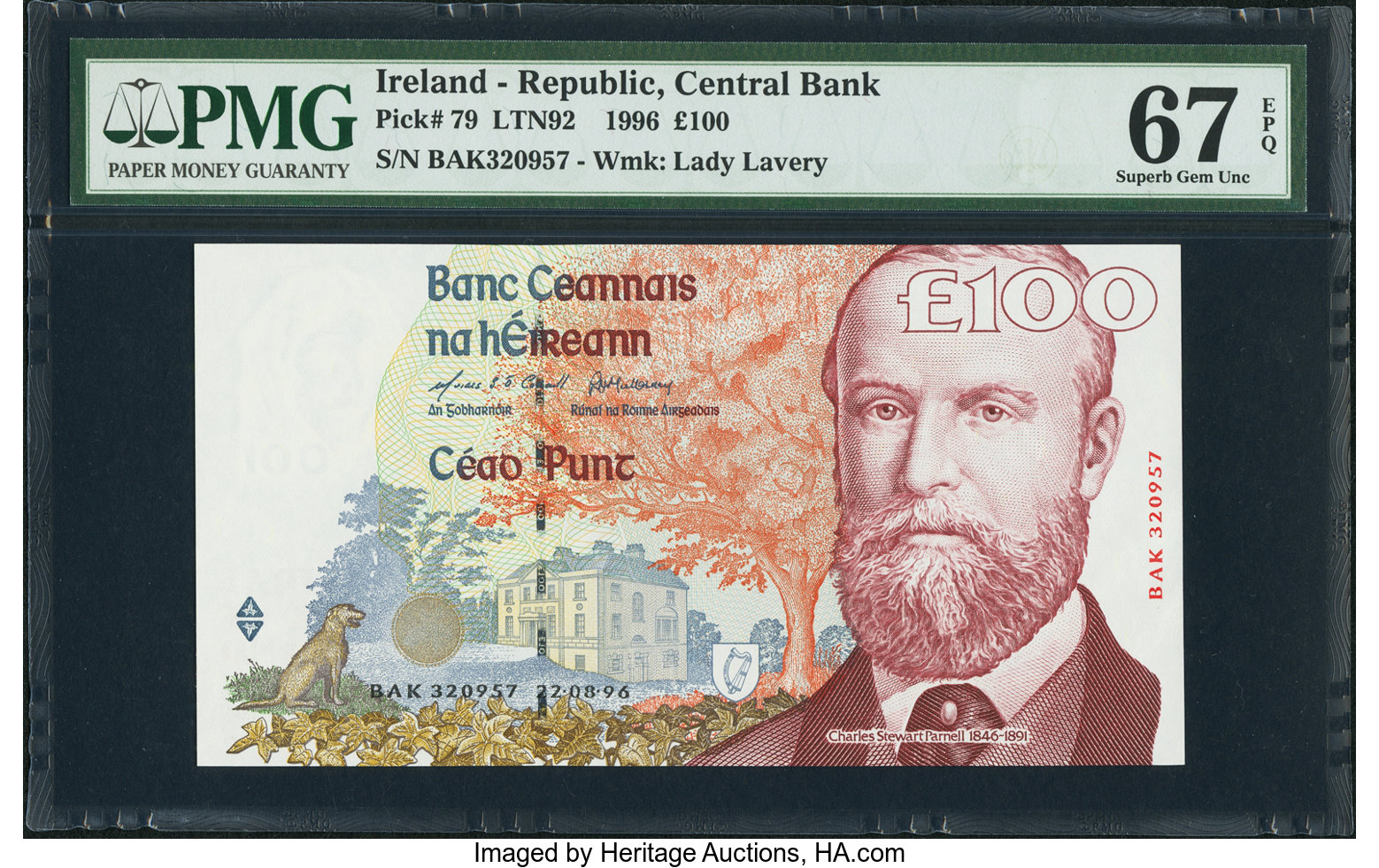 image for: Ireland, Republic of  100 pounds(B224as)