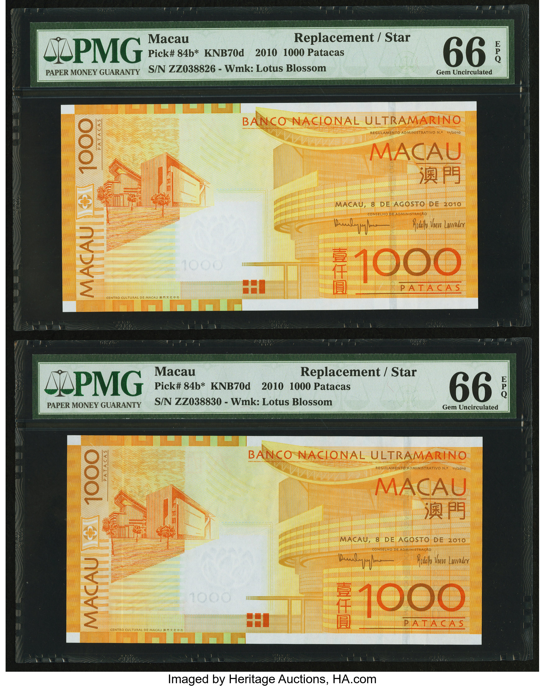 image for: Macau  1,000 patacas (B073a)
