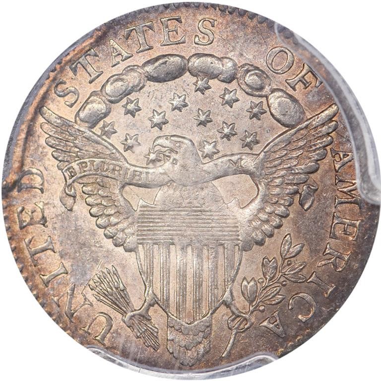 image for: 10C 1798/7 13 STAR REVERSE. PCGS AU58