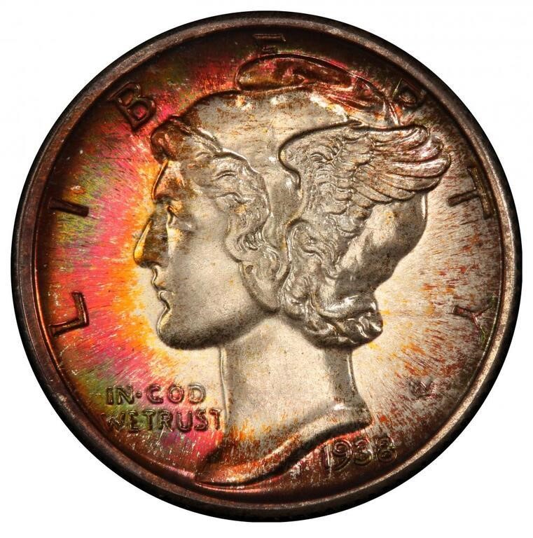 10C 1938 PCGS PR68 CAC