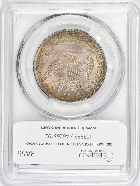 image for: 50C 1809 III EDGE. OVERTON-109B  PCGS MS65