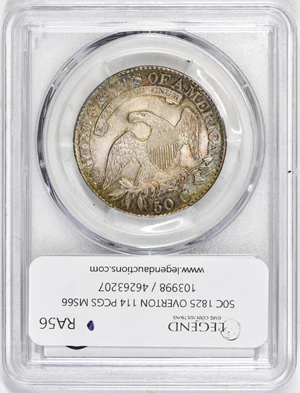 image for: 50C 1825 OVERTON-114. PCGS MS66