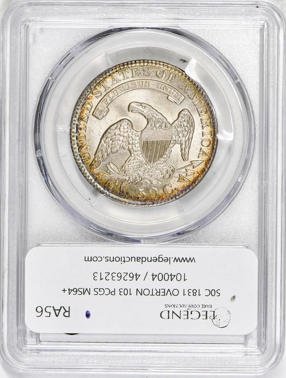 image for: 50C 1831 OVERTON-103. PCGS MS64+