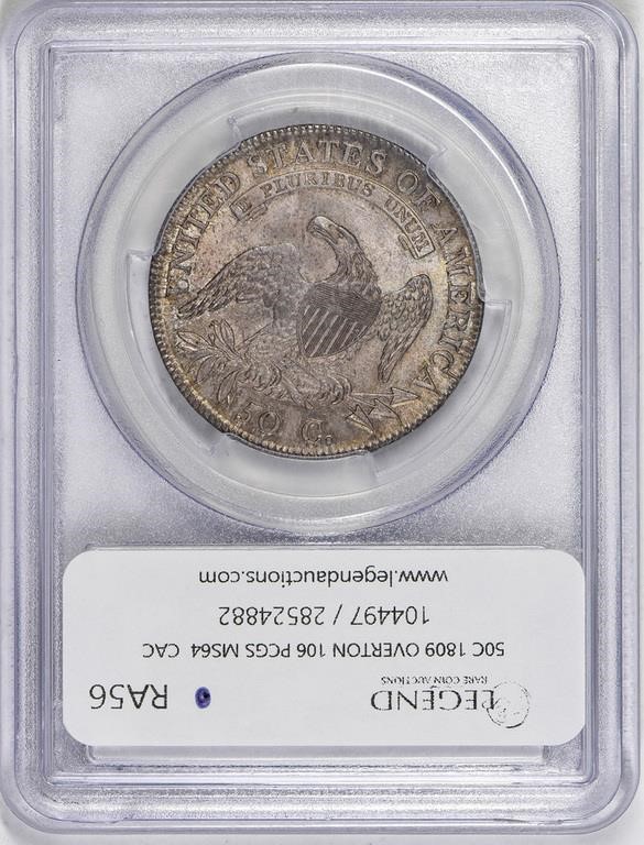 image for: 50C 1809 OVERTON-106. PCGS MS64  CAC