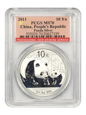 image for: China: 2011 S10Y PCGS MS70 (Panda)